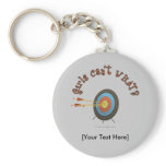 Archery Target Bullseye Keychain
