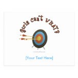 Archery Target Bullseye Post Card