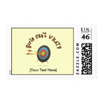 Archery Target Bullseye postage