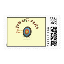 Archery Target Bullseye postage