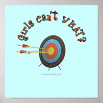 Archery Target Bullseye Poster