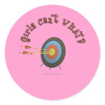 Archery Target Bullseye Round Sticker