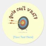 Archery Target Bullseye Round Stickers