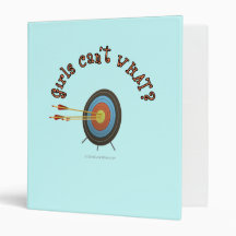Archery Target Bullseye Vinyl Binder