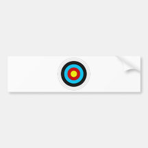 Archery Target Bumper Sticker