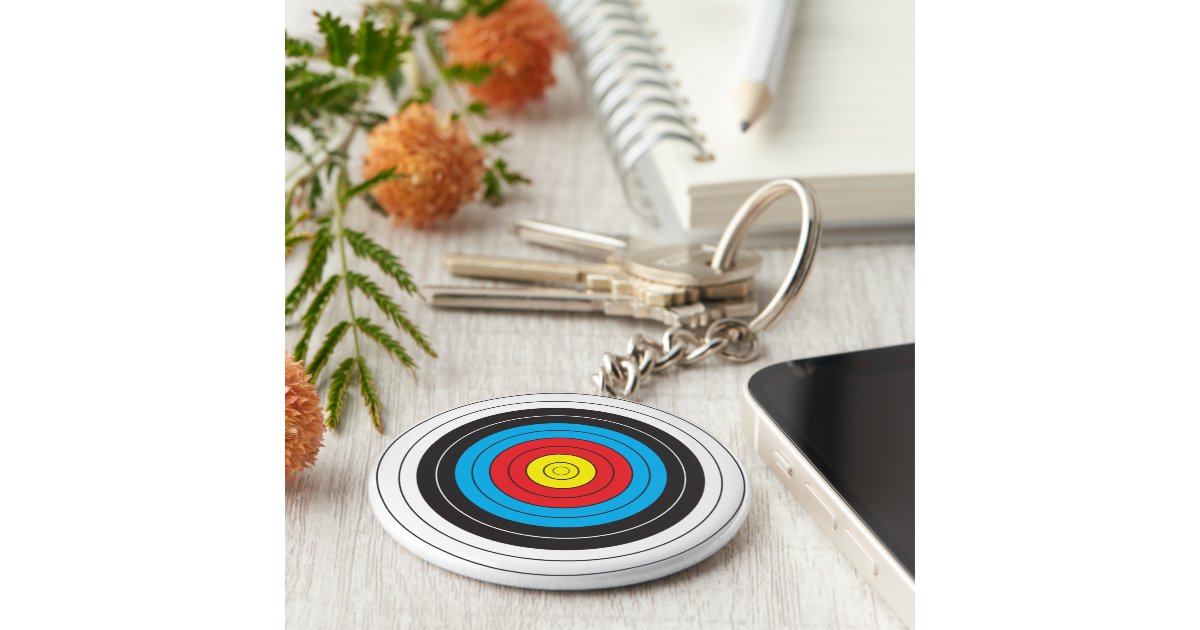 Archery Target Keychain Zazzle