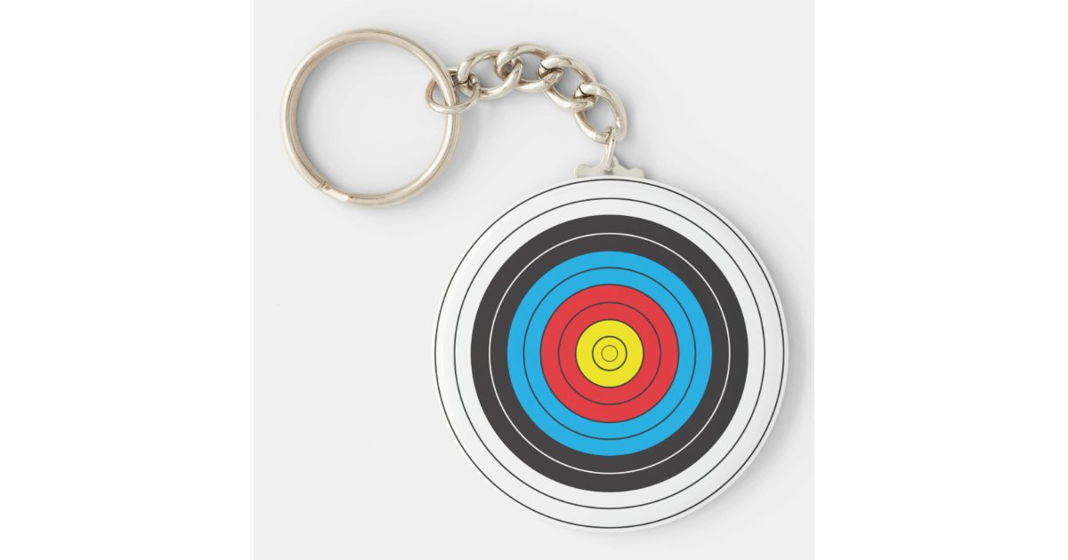 Archery Target Keychain Zazzle