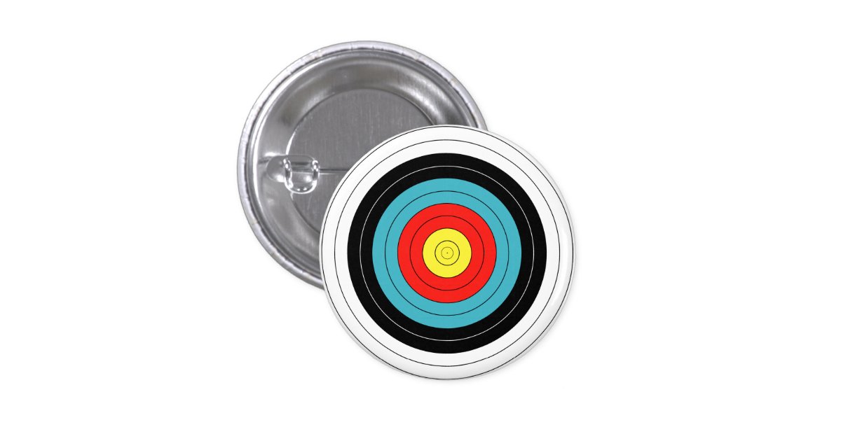 Archery Target pin Zazzle