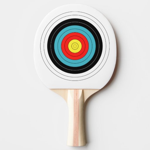 Archery Target Ping Pong Paddle Zazzle