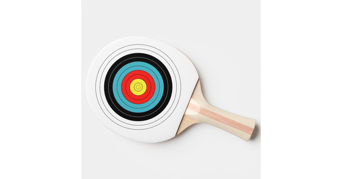 Archery Target Ping Pong Paddle Zazzle