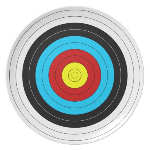 Archery Target Plate | Zazzle