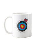 Archery Target with Arrows Mug