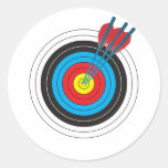 Archery Target with Arrows Sticker