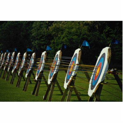 Archery targets near Brentwood, Essex, U.K. Photo Cutout by inspirelove