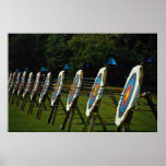 Archery targets near Brentwood, Essex, U.K. Print