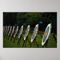 Archery targets near Brentwood, Essex, U.K. Print