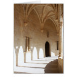Arches in Bellver Castle Greeting Card