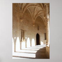 Arches in Bellver Castle posters