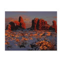Arches Winter Sunset Postcard by WanderLinArts Arches Winter Sunset Postcard