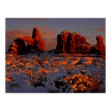 Arches Winter Sunset Poster posters by WanderLinArts Arches Winter Sunset Poster posters