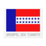 Archipel des Tuamotu flag with name Post Cards