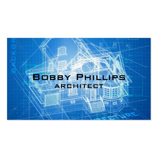 ARCHITECT BUSINESS CARD (front side)
