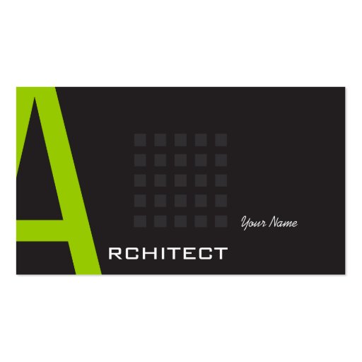 Architect Business Card Templates (front side)