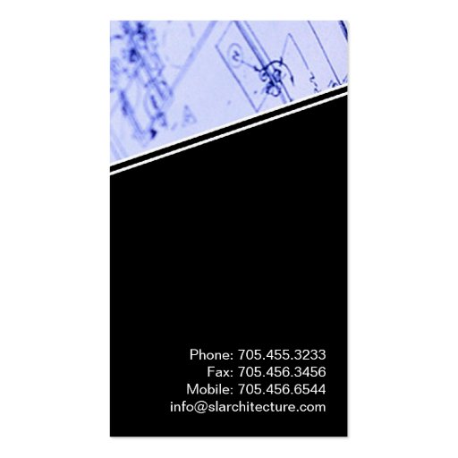 Architect - Business Cards (back side)