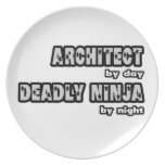 Architect By Day...Deadly Ninja By Night Party Plates