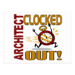 Architect Clocked Out Postcards