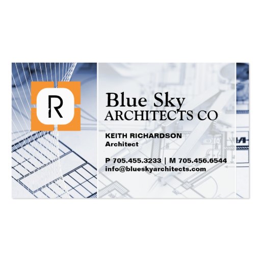 ARCHITECT COMPANY BUSINESS CARD