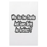 Architect Joke...Two Thumbs Custom Stationery