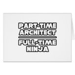 Architect...Ninja Greeting Card