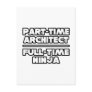 Architect...Ninja Postcard