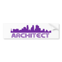Architect Skyline design! bumper stickers by angeria Architect Skyline design! bumper stickers