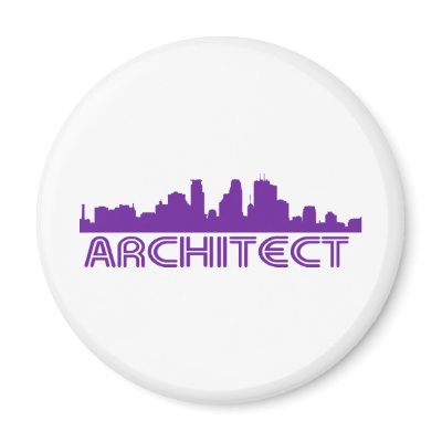 Architect Skyline design! Magnets by angeria
