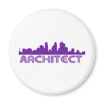 Architect Skyline design! magnets by angeria Architect Skyline design! magnets