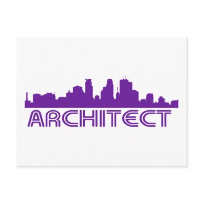 Architect Skyline design! Postcards by angeria