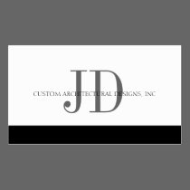 Architect White/White business cards