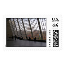Architectual Window with Fall Trees postage by scgirl2000 Architectual Window with Fall Trees postage