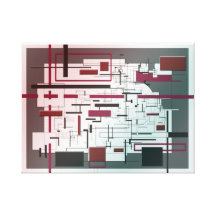 Architectural Abstract II Stretched Canvas Print