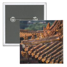 Architectural details in the Forbidden City, Pinback Buttons
