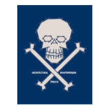 Architectural Draftspirate Postcard