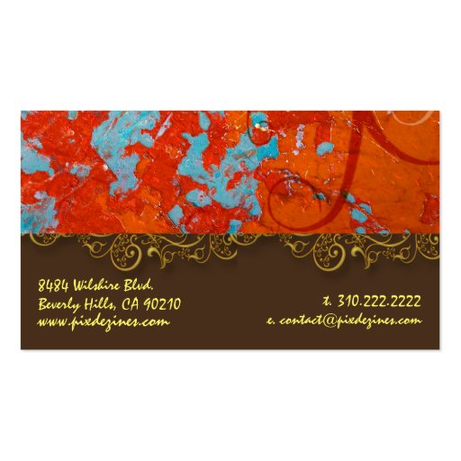 Architectural Salvage business cards (back side)