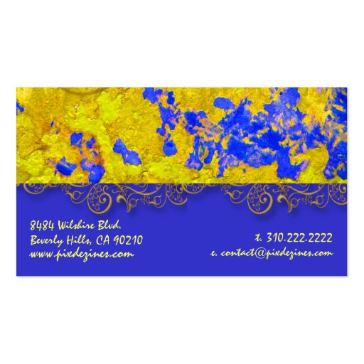 Architectural Salvage business cards (back side)