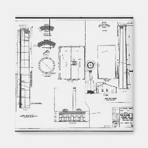 Architectural U.S. Naval Air Station Fridge Magnet