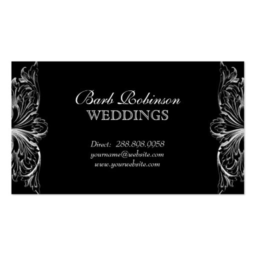 Architecture Business Card Wedding Planner (back side)