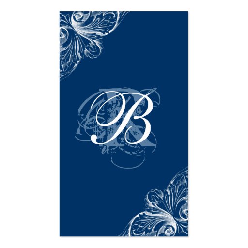 Architecture Business Card Wedding Planner Blue (front side)