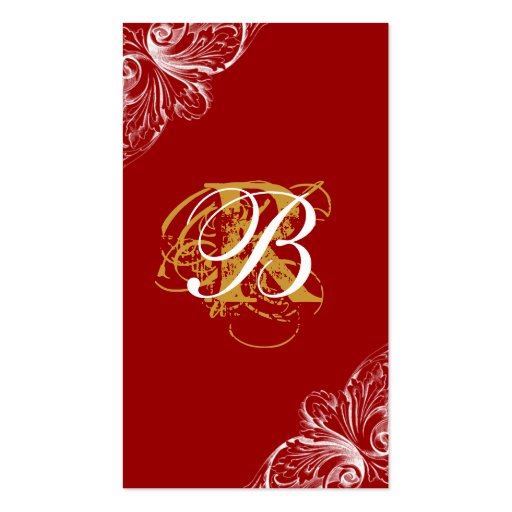 Architecture Business Card Wedding Planner Red (front side)