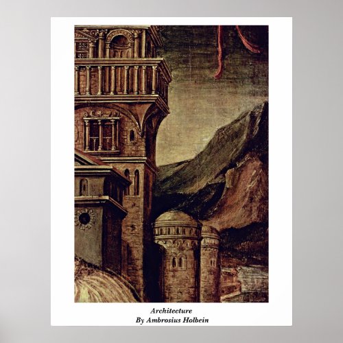 Architecture By Ambrosius Holbein Posters